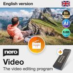 Nero Video 2025 on USB Stick | Video editing | Video editing program | 8K | unlimited license | 1 PC | Windows 11/ 10 / 8 / 7