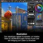Corel Painter 2023 | Digital Painting Software | Illustration, Concept, Photo, and Fine Art | Perpetual license | 1 Device | PC/MAC | Code [Delivery]