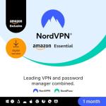 NordVPN Amazon Essential, 10 Devices, 1-Month, VPN & Password Manager, Digital Code