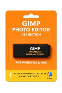 GIMP Photo Editor 2025 on 32GB USB | Premium Professional Image Editing Software Compatible with Windows 11 10 8.1 8 7 Vista XP PC 32 & 64-Bit, Mac & Linux | Lifetime Licence & No Monthly Subscription