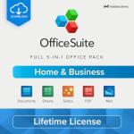 OfficeSuite Home & Business | 5 in 1 Office Pack | Documents, Sheets, Slides, PDF, Mail & Calendar | Lifetime License | 1 Windows PC | 1 User [PC Online code]