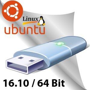 Ubuntu Linux 16.10 64 Bit Operating System Install Live Bootable USB