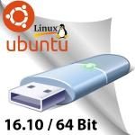 Ubuntu Linux 16.10 64 Bit Operating System Install Live Bootable USB