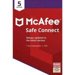 McAfee Safe Connect Premium VPN PC & Mobile Security | 5 Devices | 1 Year