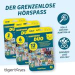 Tigermedia tigertones Duo Ticket 3 Months, Audio Streaming Service for Children, Over 30,000 Audio Titles, Full Cost Control, Usable for Tiger Boxes, Music Box