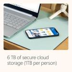 Microsoft 365 Family | 6 People | Up to 6TB Cloud Storage | AI Office Apps | Renews for £104.99 + McAfee Total Protection | 5 Devices | Renews for £95.99 | Annual auto-renewing Amazon subscription