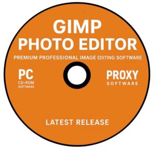 GIMP Photo Editor 2025 on CD Disc | Premium Professional Image Editing Software Compatible with Windows 11 10 8.1 8 7 Vista XP PC 32 & 64-Bit, Mac & Linux | Lifetime Licence & No Monthly Subscription