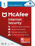 McAfee Internet Security 1-Device 2025, Real-Time PC Protection from New and Evolving Threats, 3-Year Subscription with Auto-Renewal, Digital download, PC/Mac/iOS/Android