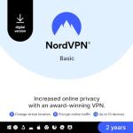 NordVPN Basic, 10 Devices, 2-Year, Premium VPN Software, Digital Code
