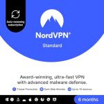 NordVPN Standard, 10 Devices, 6-Month, VPN & Cybersecurity, Amazon Subscription