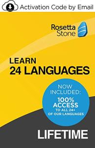Rosetta Stone: Learn UNLIMITED Languages with LIFETIME Access - Learn 24 Languages | 1 User | PC/Mac | Activation Code by email