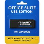Apache OpenOffice Premium Edition for Windows 11-10-8-7-Vista-XP | Full Office Suite | Alternative to Microsoft Office | No Subscription Required | Compatible with Word, Excel and PowerPoint 32GB USB