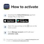 Oxford Dictionary | Learn ENGLISH, German, French & 10+ Other Languages | 1+ Million Words & Phrases | Mobile App License for Android & iOS | Lifetime | 2 Devices | 1 User | Activation Code by email