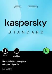 Kaspersky Standard Anti-Virus 2026 | 1 Device | 1 Year | Advanced Security | Online Banking Protection | Performance Optimization | PC/Mac/Mobile | Activation Code by Post
