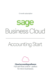 Accounting Start - 12 month Subscription [Online Code]