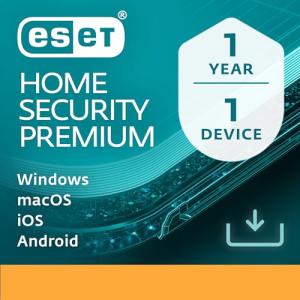 ESET HOME Security Premium 2025 | 1 Device | 1 Year | Antivirus, Password Manager, Secure Data Encryption included | Windows, MacOs, Android & iOS | Official UK Activation Code by email