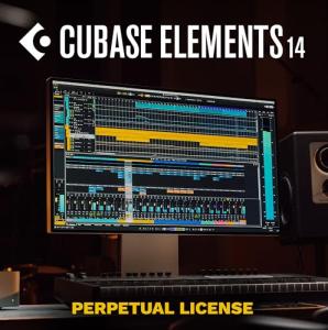 Steinberg Cubase Elements 14 audio/MIDI sequencer for studio applications or home recording | 1 Device | 1 User | Activation Code by email