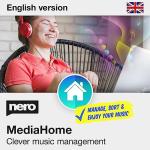 Nero MediaHome Music Manager | Organise & Play Music | Recognise Songs, Import Audio CDs & Create Playlists | Lifetime Licence | 1 PC | Windows 11 / 10 / 8 / 7