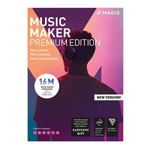MAGIX Music Maker - 2019 Premium Edition - Our Most Popular Music Making Program! More power. More loops. More creative possibilities. | Standard | PC | PC Activation Code by email