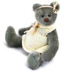 Delphine - Teddy Bear OOAK Green Mohair Miniature Artist Collectable 13cm