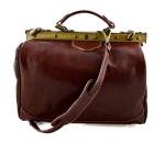 Ladies doctor bag womens leather handbag doctor bag handheld shoulder bag medical purse black made in Italy