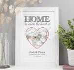 House warming gift for new home | New home map present