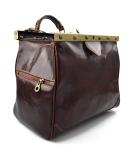 Ladies doctor bag women leather handbag doctor bag handheld shoulder bag medical purse brown made in Italy