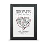 House warming gift for new home | New home map present