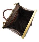 Ladies doctor bag women leather handbag doctor bag handheld shoulder bag medical purse brown made in Italy