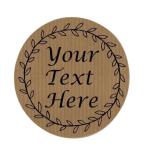 Personalised Handmade by Stickers on a roll/in a Pack. Any Wording. Customised Stickers. 50mm Brown Kraft Paper Labels. Business Stickers. Crafters Small Business