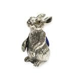 Victorian Style Collectible Hare Pin Cushion 925 Sterling Silver Sewing Needle