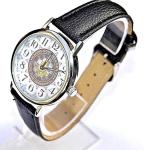 MASONIC WATCH MAKING GOOD MEN BETTER FREEMASON GIFT WITH SUPERB DETAILING AND WITH BLACK LEATHER STRAP