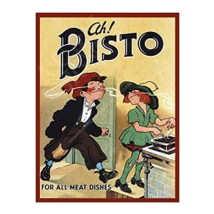 Bisto Sign Metal Plaque For Kitchen Home Bar Pub Man Cave Shed Garden Food Sign Home Decor Ref0185 (10X8 inches (Approx)25cmx20cm)