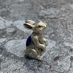 Victorian Style Collectible Hare Pin Cushion 925 Sterling Silver Sewing Needle