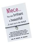 Niece wish string bracelet | Birthday gift for Niece | Niece gift