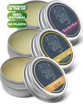 The Ilex Wood - All-Natural Skin Balm - Vegan Herbal Salve Gift Set - Pack of three natural vegan salves - Calendula, Boo Boo and Dandelion and Rosemary - 3 x 100ml