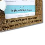 Dog Memorial Photo Frame, Personalised Cat Pet Bereavement Gift, 'If Love Alone' Quote, Engraved Paw Prints, 6x4 inch