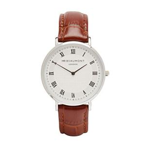Mr Beaumont Men's Personalised Brown Leather Watch