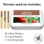 Heirloom Tomato Seed Kit, 10 Heirloom Seed Varieties Included in This Grow Your Own Tomato Kit, The Little Trees Bees and Seeds Company