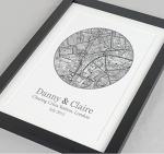 Personalised new home map print | Housewarming keepsake gift