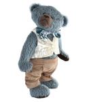 Marius - Handmade Teddy Bear Blue Mohair Artist Collectable OOAK 37cm