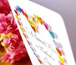 Handmade Mother's Day Card - To A Special Mum - Colourful 3D Hand made Love Heart