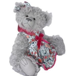 Layla - Handmade Teddy Bear Grey Mohair Artist Collectable OOAK 37cm