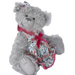 Layla - Handmade Teddy Bear Grey Mohair Artist Collectable OOAK 37cm
