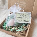Get Well Soon Gemstone Bag of Good Wishes, a unique get well soon token to show you care