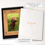 Pet Loss Photo Frame - Personalised Dog, Puppy, Labrador, Retriever, Pug, Pet Memorial Engraved Wooden Photo Frame Keepsake - Remembrance Gifts for Dog Lovers