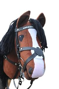 Handmade hobbyhorse Chestnut Enigma v.3 Stickhorse hobby horse horseonthestick