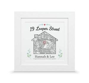 Personalised house warming map gift | Custom New home present