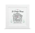 Personalised house warming map gift | Custom New home present
