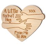A Little Pocket Hug Token Small Gifts Good Luck Gifts Boyfriend Gifts Long Distance Relationship Friendship Gifts for Women Gifts for Him Cute I Love You Present for Her (Small, Hugging Arms)